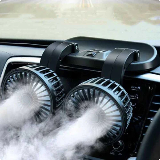 Ventilador Doble para Auto - Enfriamiento Potente y Silencioso